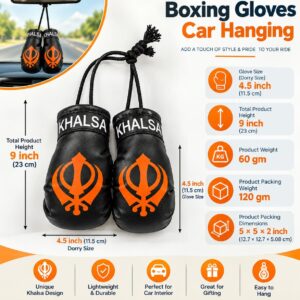 Car Hanging Khalsa Boxing Gloves