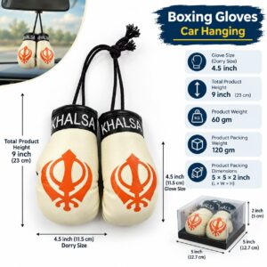 Car Hanging Khalsa Boxing Gloves